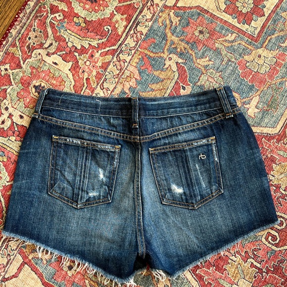 Rag & bone The Cut Off denim shorts. Size 27. Warwick Wash - Picture 4 of 8